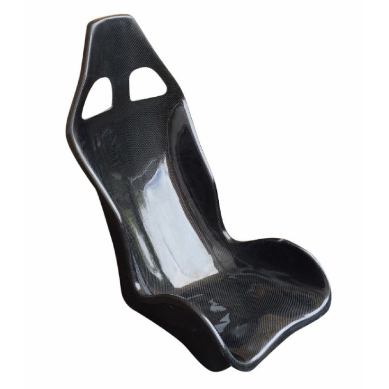 Carbon fibre wrapped bucket seat