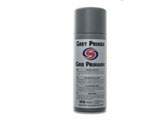 Grey Primer Spray Paint Can