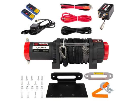 Parker 4500lb Winch (Synthetic Rope)