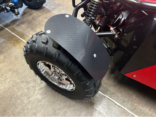 Ripster 200cc Front LEFT Mudguard complete 10" Wheel