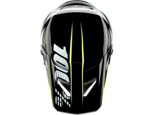 100% Status Helmet - Falta Charcoal Black & Yellow