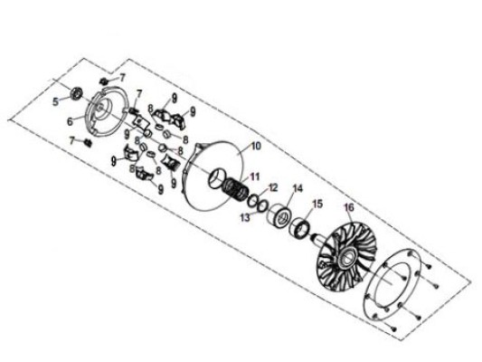 CFMOTO Z1000 Sport Variator Unit