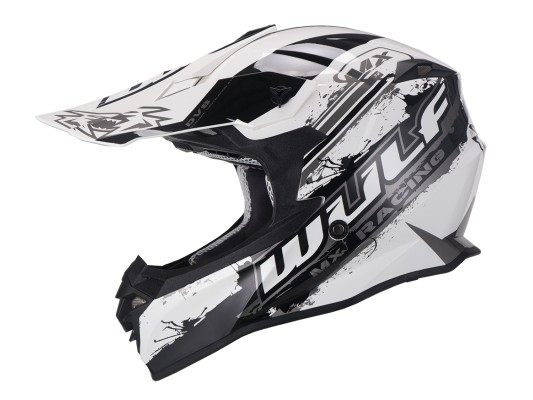 Adult Off Road Pro Moto-X Helmet WULF White