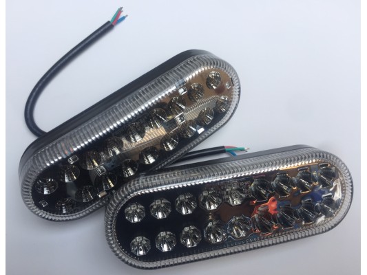 LED rear clear lights clusters