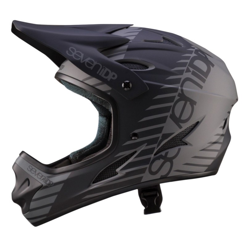 Seven dpi Full faced light weight off road helmet Black